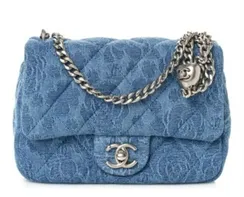 Джинсовая сумка Chanel Camellia
