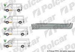 Внутрянка правой двери Mercedes Sprinter W906 2006-2019 (Polcar)