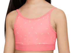 Теннисный бюстгальтер детский Nike Dri-Fit Trophy Light-Support Sports - sea coral