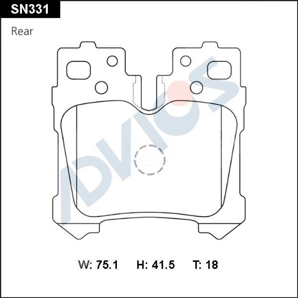 Дисковые тормозные колодки ADVICS SN331