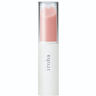 Вибратор в форме тюбика розовой помады IROHA Stick (Цвет: бежевый с розовым)