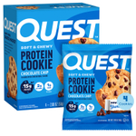 Quest Nutrition, Протеиновое печенье, шоколадная крошка, 4 пакетика, 59 г (2,08 унции)