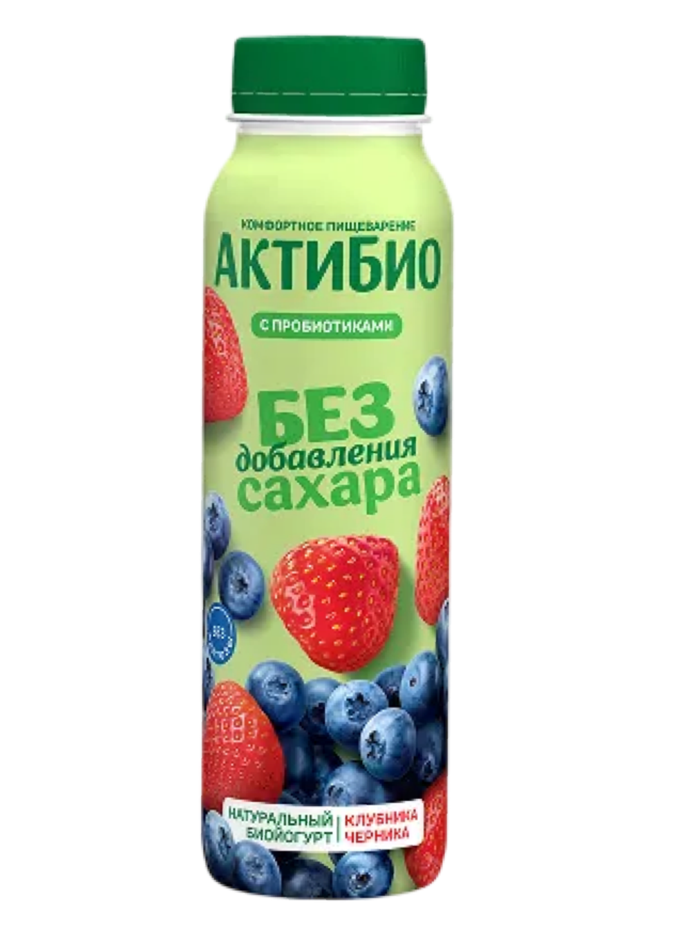 Йогурт Актибио без сахара 260г Клубника черника