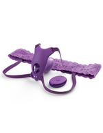 Фиолетовый пояс с вибровкладкой Ultimate G-Spot Butterfly Strap-On (Цвет: фиолетовый)