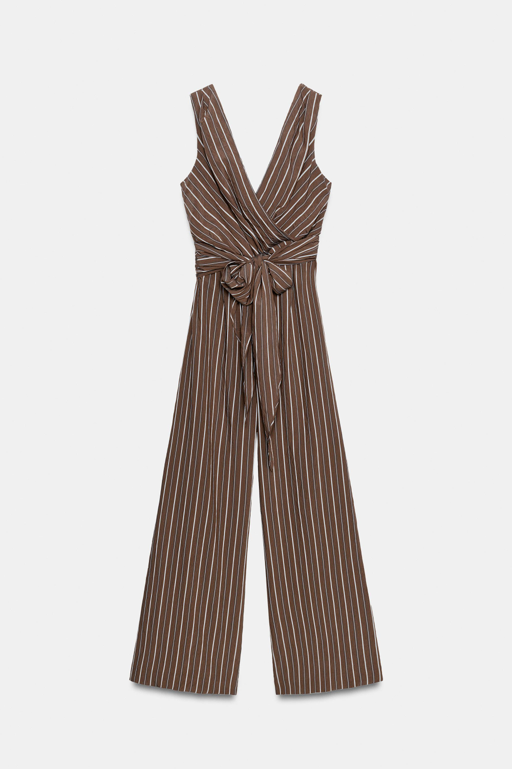 КОМБИНЕЗОН В ПОЛОСКУ С ПОЯСОМ — ZARA