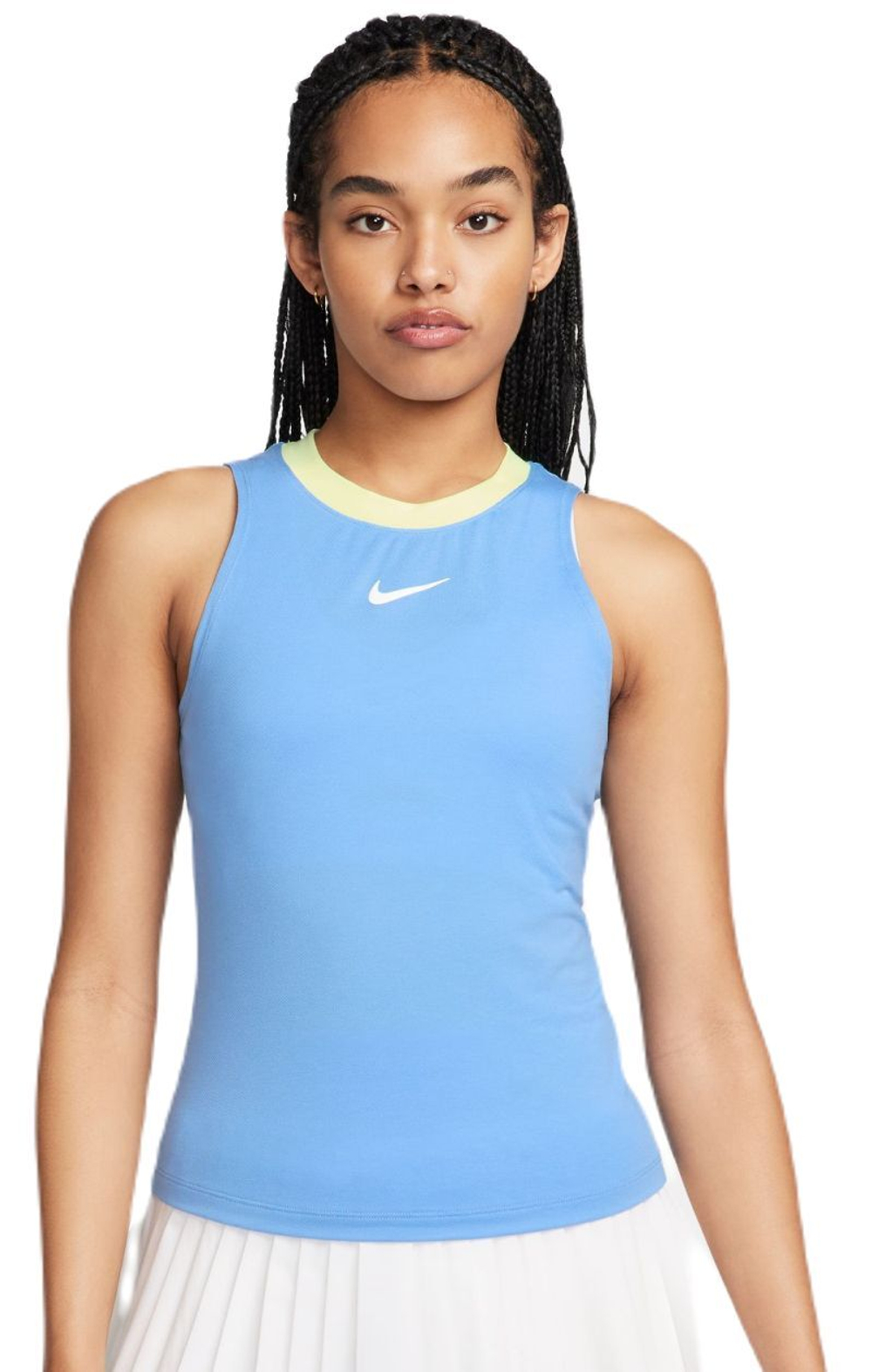 Женский топ теннисный Nike Court Dri-Fit Advantage Tank - небесный