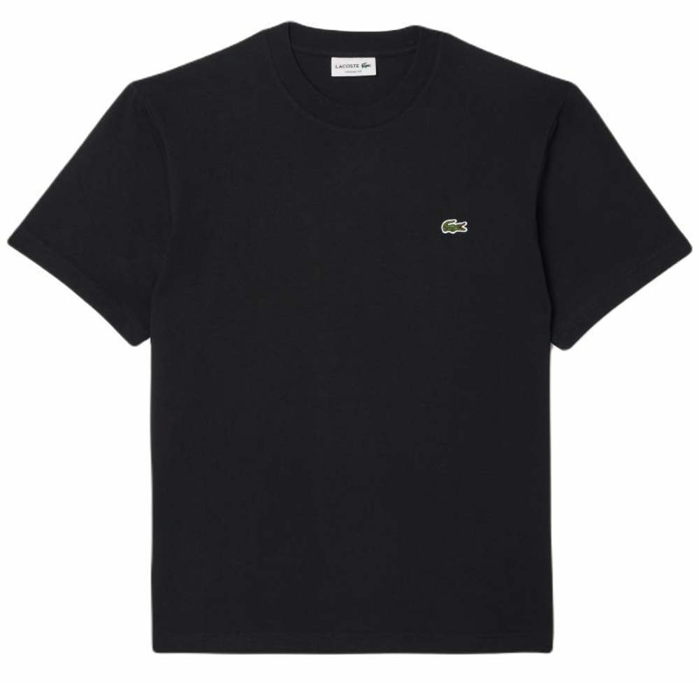 Мужская теннисная футболка Lacoste Classic Fit Cotton Jersey T-shirt - black