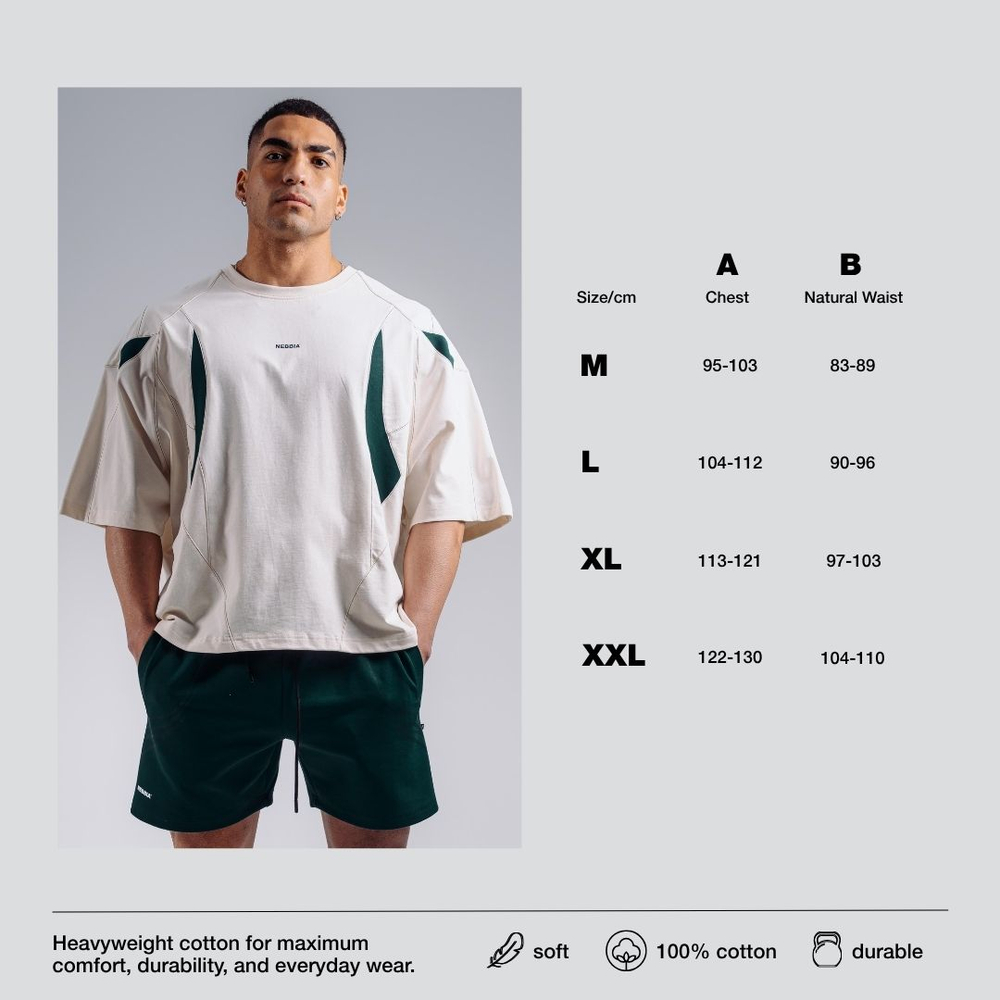 Футболка Oversized Pump Cover T-Shirt PRIMAL 871 Кремовая