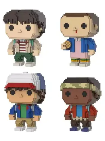 Фигурка Funko POP! 8-Bit Stranger Things Eleven w/Eggos/Mike/Dustin/Lucas (Exc) 4PK 63729