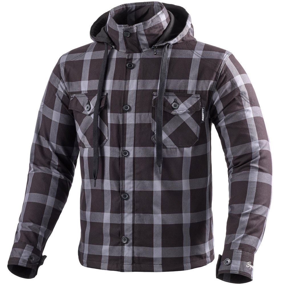 Bogotto Lumb-R Motorcycle Zip Hoodie Серая