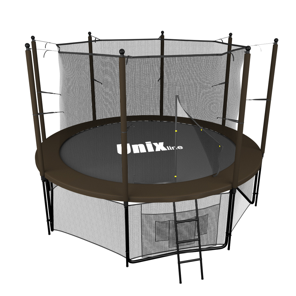 Батут UNIX line Black&Brown 10 ft (inside)