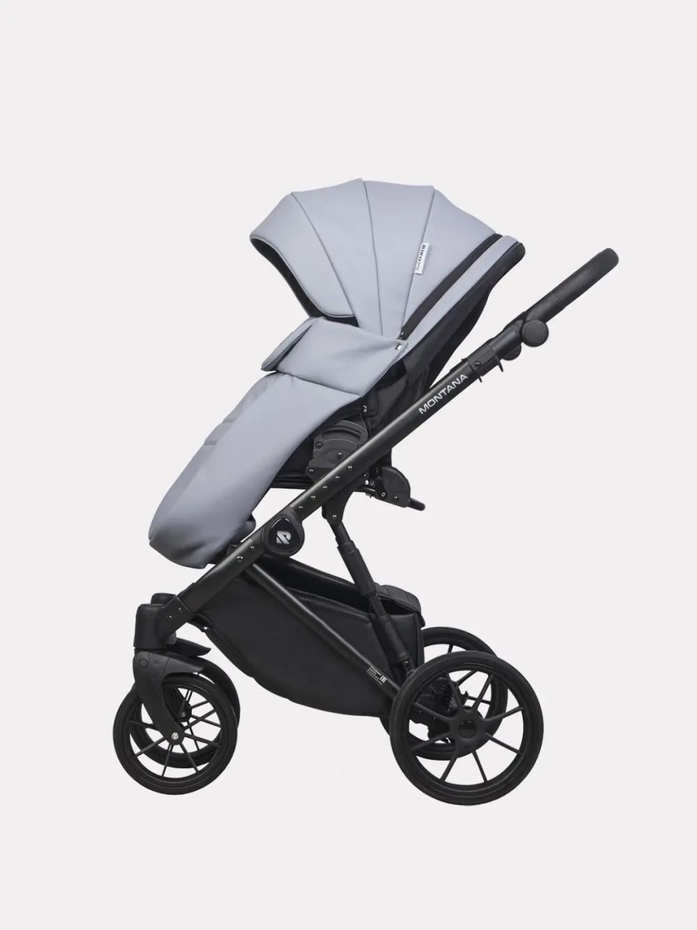 Коляска 2 в 1 Riko Basic Montana Ecco цвет 23 Grey (серый)