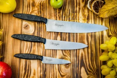 Комплект из трех ножей Alexander N690 Carbon (S, M , L)