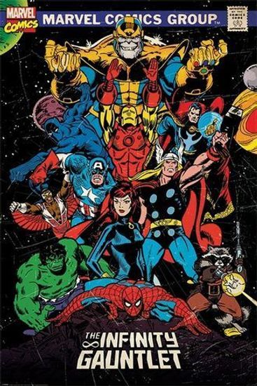 Постер Marvel Classic Перчатка бесконечности PP34355