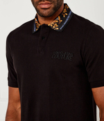 Поло Lizard Collar Versace Jeans Couture - черный(77GAGT10CJ01T)