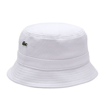 Теннисная кепка Lacoste Панама из органического хлопка - белый
