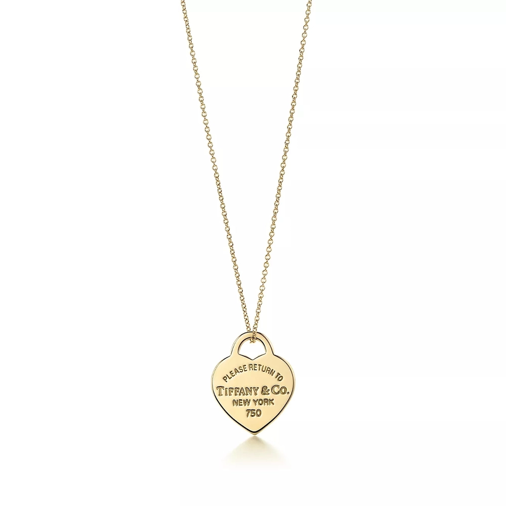 Подвеска из жёлтого золота 18к , Tiffany 💕💠 Большая любовь.
