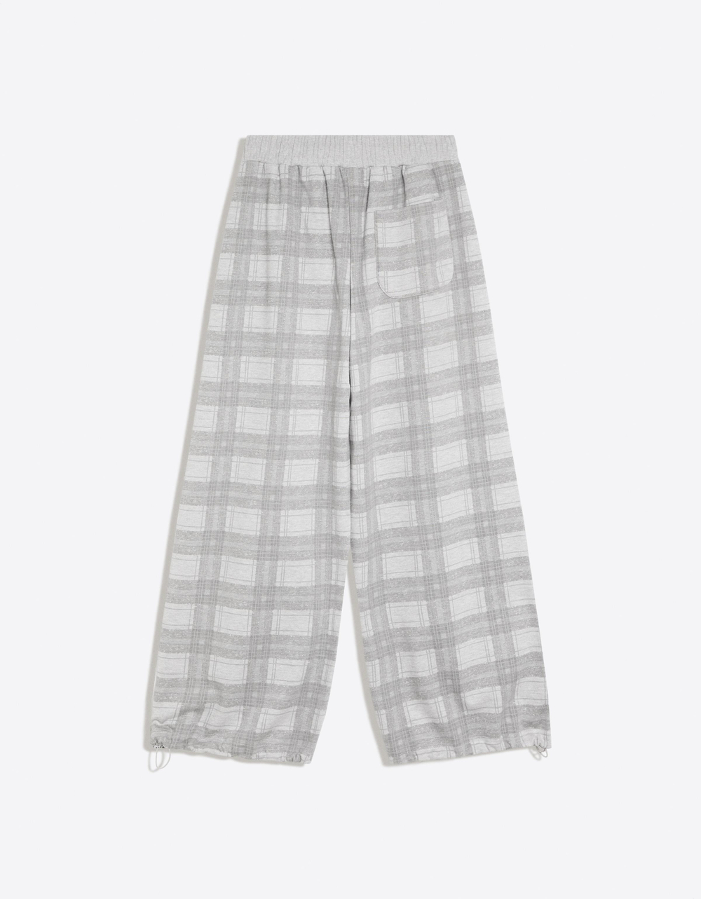 Женские брюки из мягкой ткани в клетку - BERSHKA