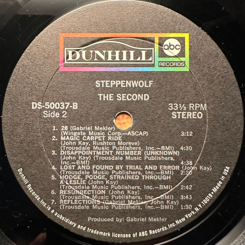 Steppenwolf - The Second (США 1968г.)