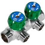 SMB-6850-341202 STOUT Коллектор регулирующий 3/4", 2 отвода 1/2"