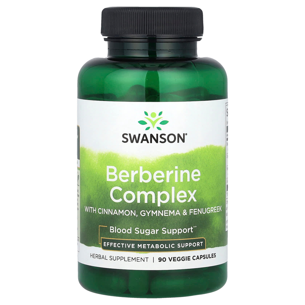 Swanson Vitamins, Berberine Complex, 90 растительных капсул