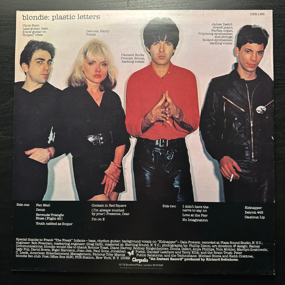 Blondie – Plastic Letters (Англия 1978г.)