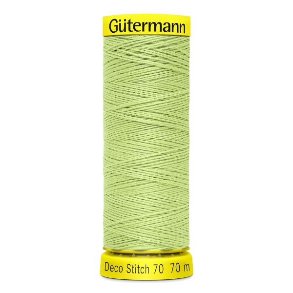 Нитки отделочные Gutermann Deco Stitch 70 (70 метров), 5 кат. | 152 бл.салатовый