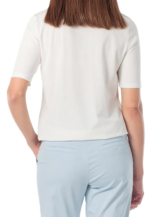 GERRY WEBER Футболка прямого кроя белая
