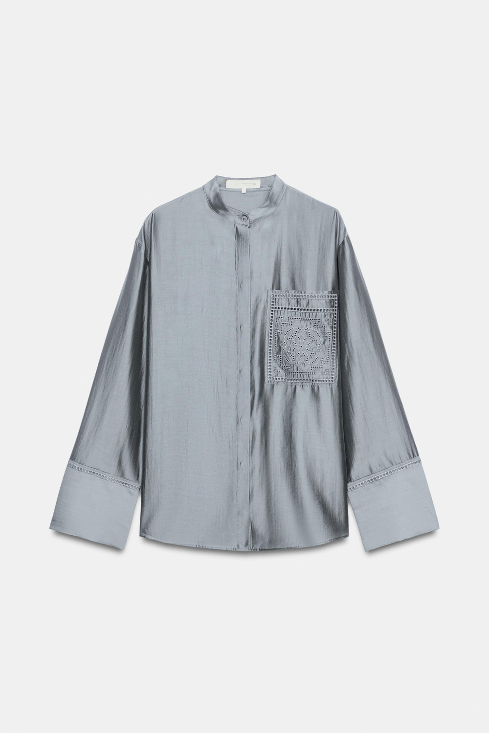 РУБАШКА С ВЫШИВКОЙ И КАРМАНОМ — ZW COLLECTION — ZARA