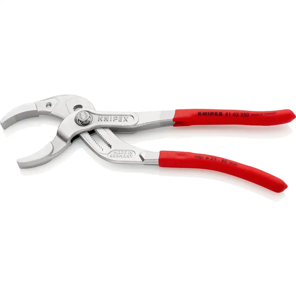 Клещи трубные захватные хромированные 250 мм Knipex 81 03 250 SB