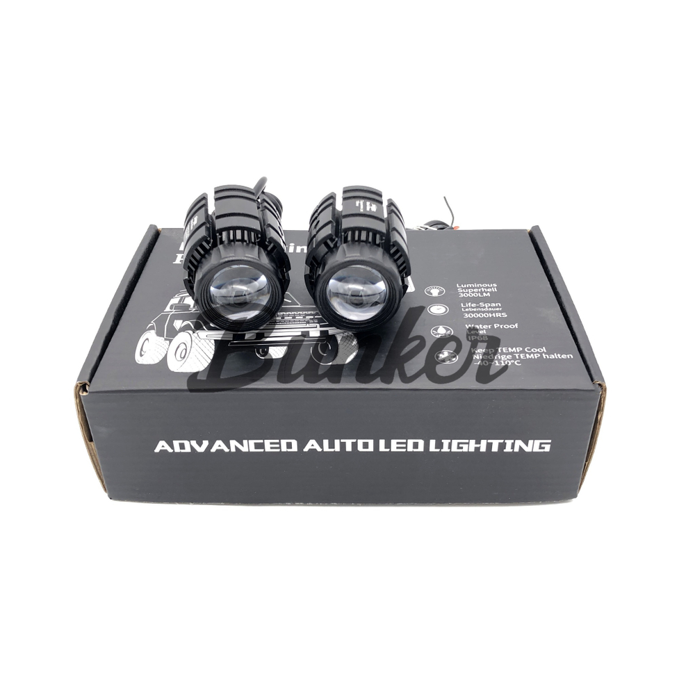 LED ПТФ Salman Универсальные с Линзой 3000+6000K,50W