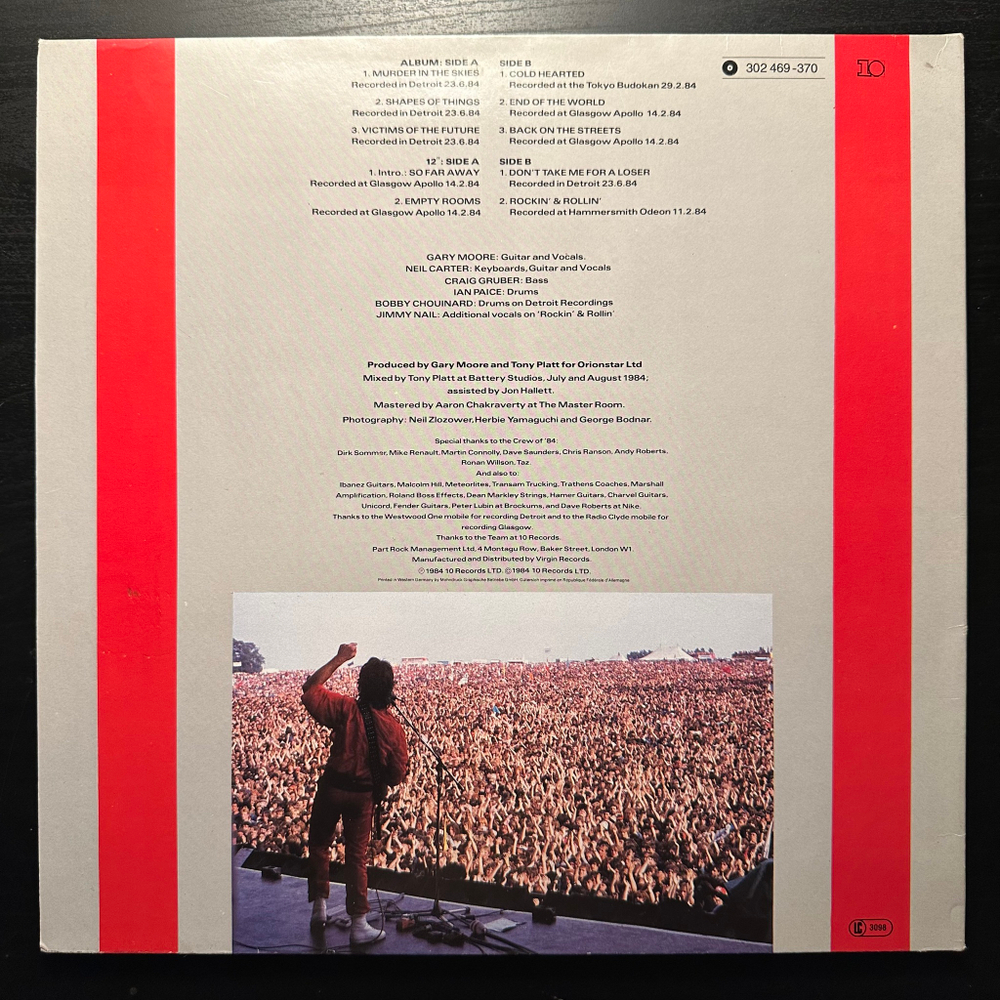 Gary Moore - We Want Moore! 2LP (Европа 1984г.)