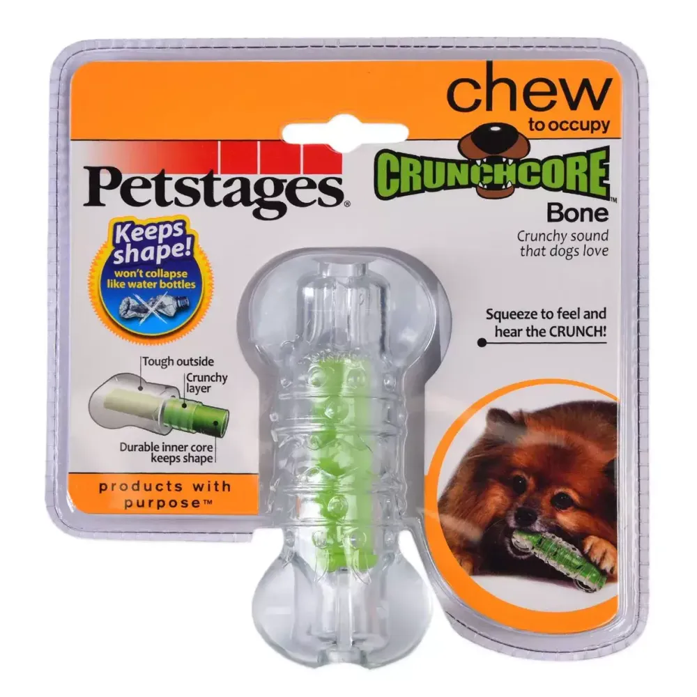 Игрушка Petstages для собак "Хрустящая косточка" резиновая 10 см малая