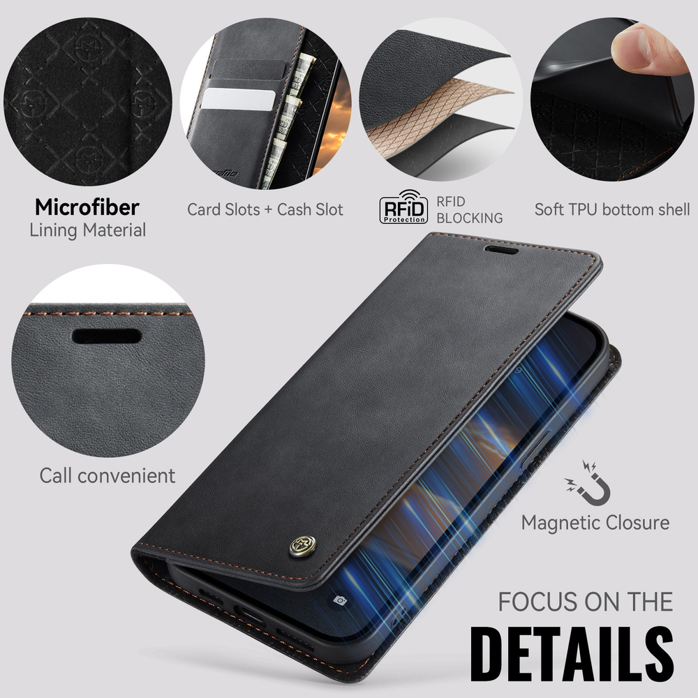 Чехол-книжка CaseMe RFiD iPhone 12/12 Pro