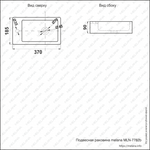 Раковина MELANA MLN-7782B