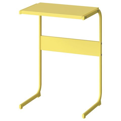 Приставной столик IKEA BRUKSVARA (БРУКСВАРА), Желтый, 42х30 см