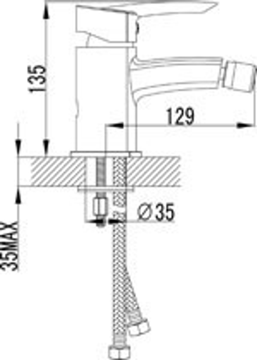 LEMARK Серия MARS. Смеситель для биде – LM3508C
