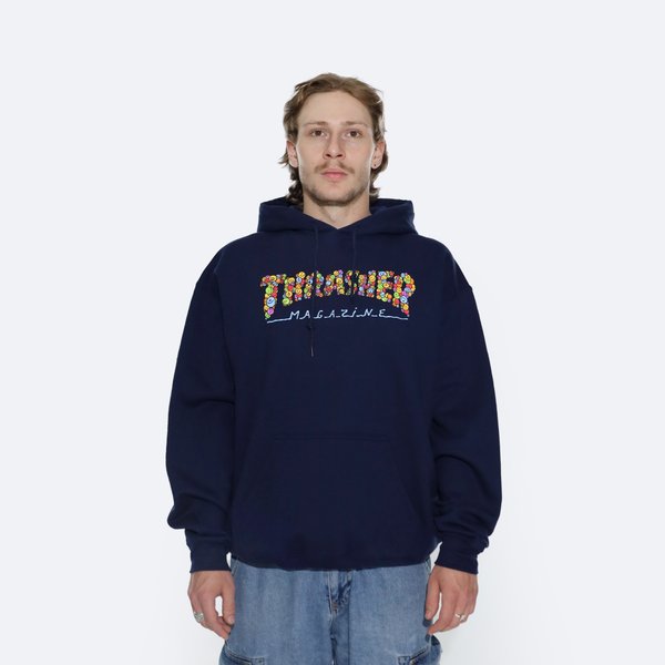 Худи Thrasher Smile By Spanky Hoodie (navy) артикул: - купить в магазине Дайс