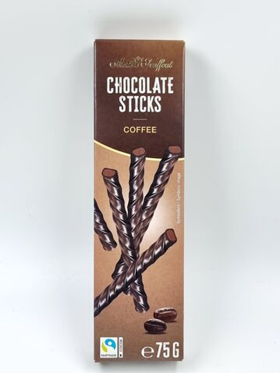 Шоколадные палочки Matre Truffout Schokosticks Coffee, со вкусом кофе, 75 г