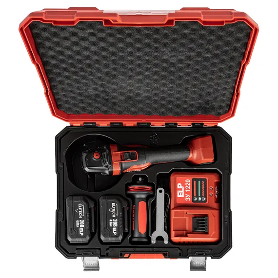 Аккумуляторная угловая шлифмашина ELITECH 2012БЛ E2213.046.02 205695