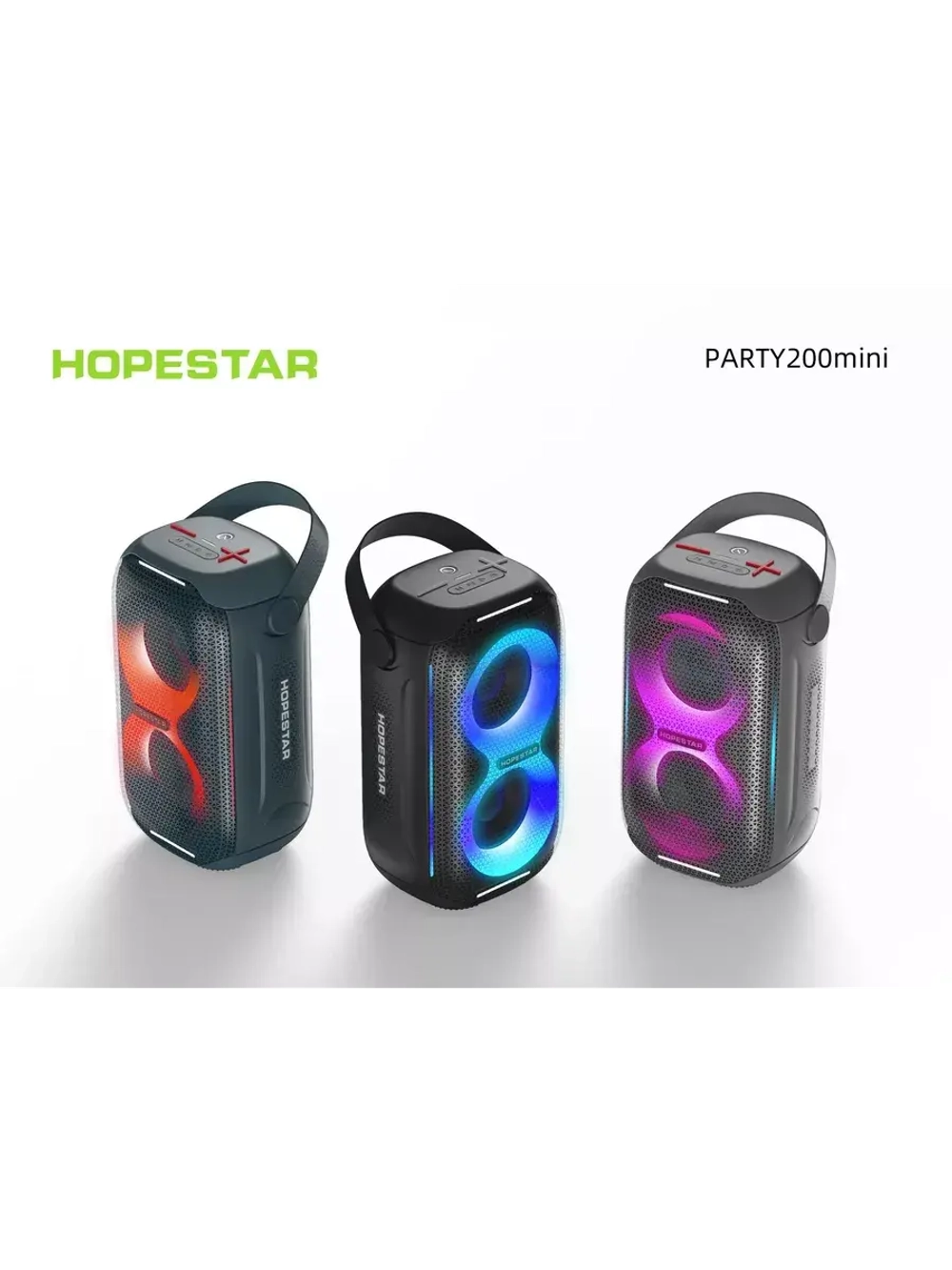 Портативная колонка Party 200 mini - 20 Вт чёрная