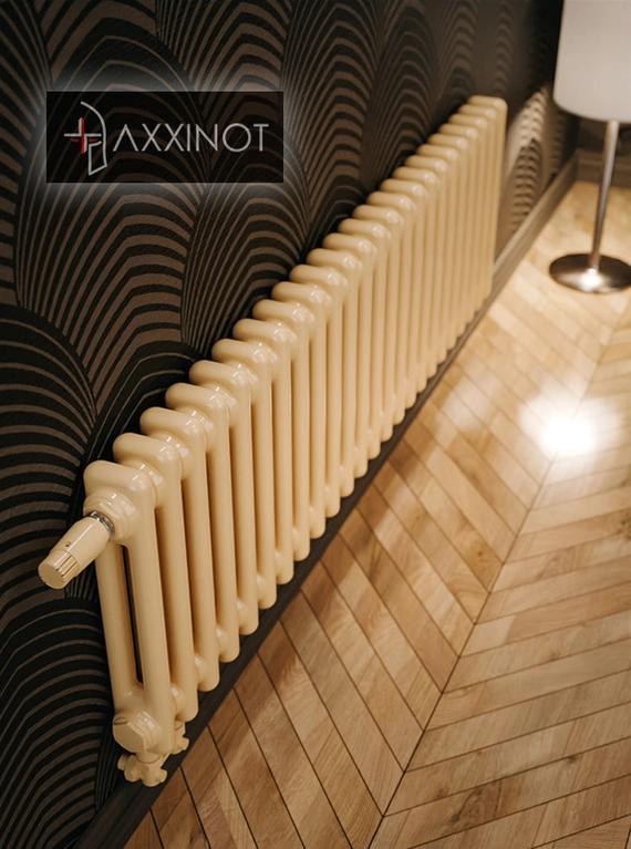 Axxinot Sentir 2030 - двухтрубный трубчатый радиатор высотой 300 мм, нижнее подключение с термовентилем