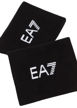 Напульсник теннисный EA7 Tennis Pro Wristband - black/white