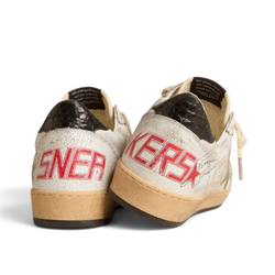 Men's Ball Star with metallic leather star and gray leather heel tab