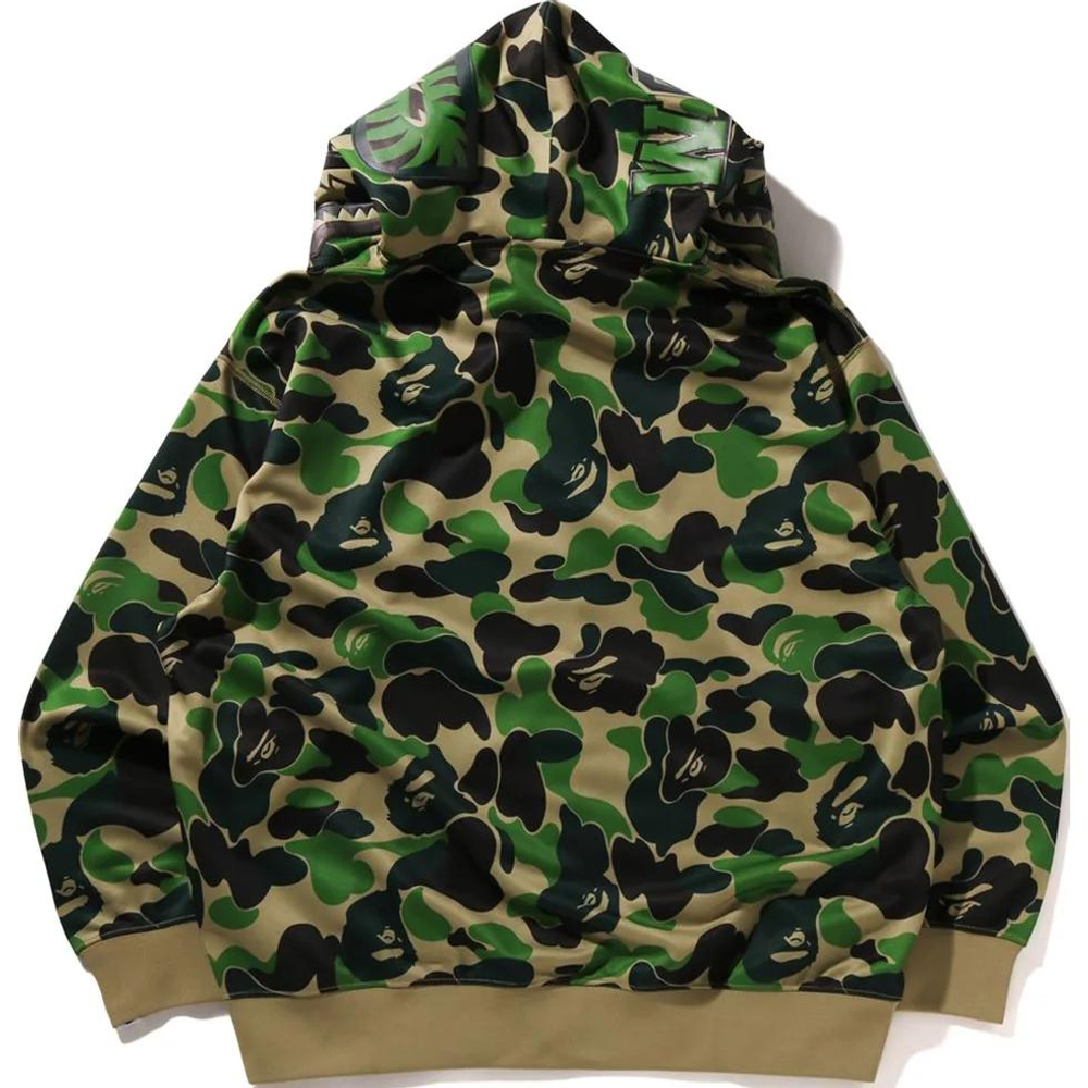 A Bathing Ape Abc Camo Rayon Relaxed Fit Shark Full Zip Худи зеленый