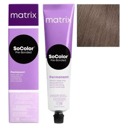 Matrix SoColor Pre-Bonded Крем-краска для седых волос 508NA светлый блонд натуральный пепельный, 90мл