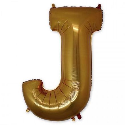 Буква "J" золото 102 см