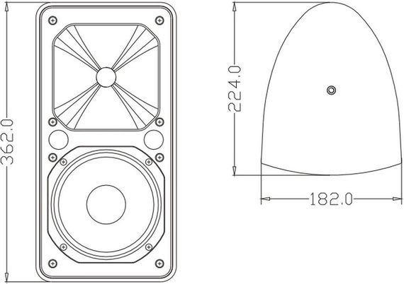FDB Audio ES106W - 2-полосная акустическая система 6" с IP-46 цвет белый