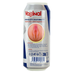 Мастурбатор-вагина 16см Cnex Alive Red Dolls Male Masturbator Vagina Energy Drink Can Red
