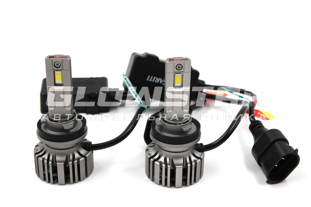 Светодиодные автолампы головного света F7/H11 с вентилятором, 12V,55W,5500K
